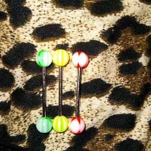 3 for $10 tounge rings